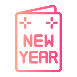 New year card icon