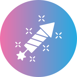 Rocket fireworks icon