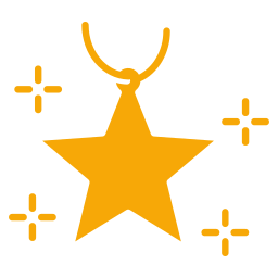 adorno de estrella icono