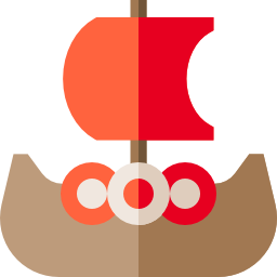 bateau viking Icône