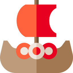 barco vikingo icono