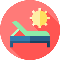 cama solar icono