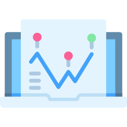 graphique en ligne Icône