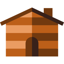 casa di legno icona