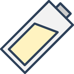 niedriger batteriestatus icon