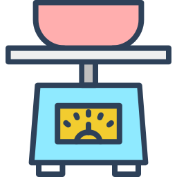 Weight scale icon