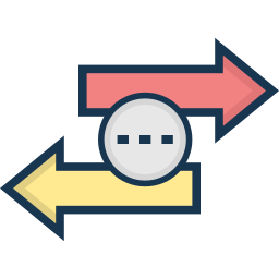 transferencia de datos icono