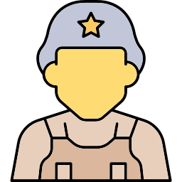 oficer armii ikona
