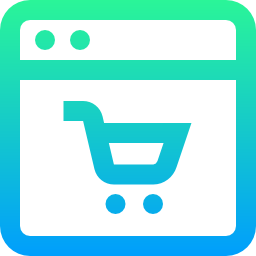 Shopping online icon