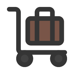 carrinho de bagagem Ícone