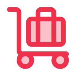 Luggage cart icon