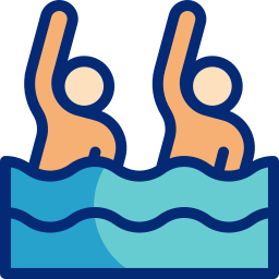 natación sincronizada icono