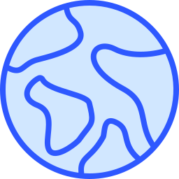 Earth globe icon