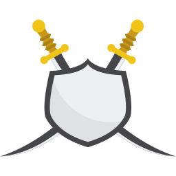 escudo espada icono