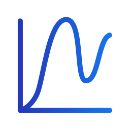 Graph analysis icon