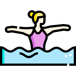 natación sincronizada icono