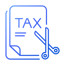Reduce tax payment icon