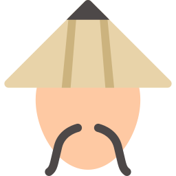 Bamboo hat icon