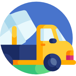 Concrete mixer icon