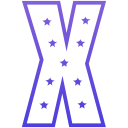 Letter x icon