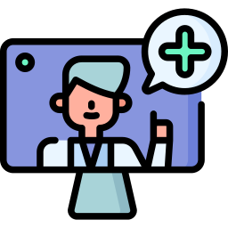 médecin virtuel Icône