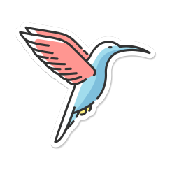 Tiny colibri icon
