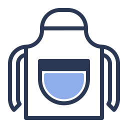 Kitchen apron icon