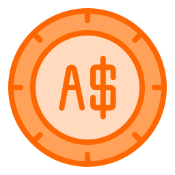 Australian dollar icon