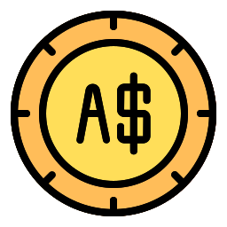 Australian dollar icon