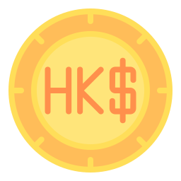 dolar de hong kong icono