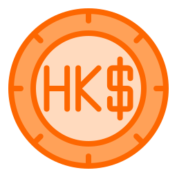 dolar de hong kong icono