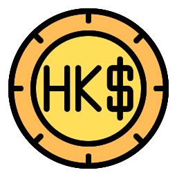 dólar de hong kong Ícone