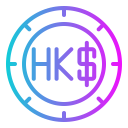 dolar hongkoński ikona