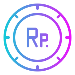 pièce de monnaie en roupie indonésienne Icône