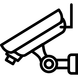 telecamera di sicurezza icona