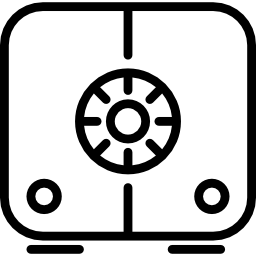 cassetta di sicurezza icona