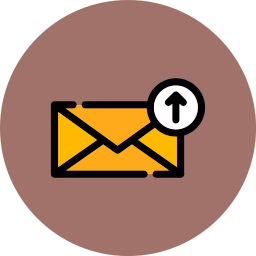 subir correo electrónico icono