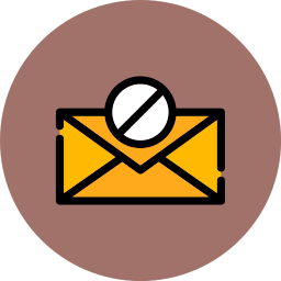 blocco della posta elettronica icona
