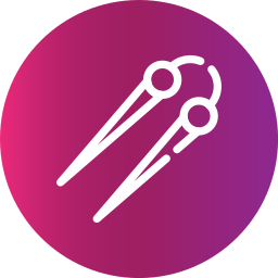 Knitting needles icon