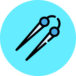Knitting needles icon