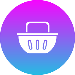 Shopping bucket icon