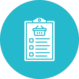 Shopping list icon