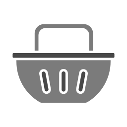 Shopping bucket icon