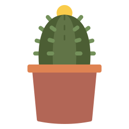 maceta de cactus icono