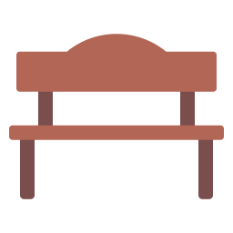 Садовая скамейка иконка
