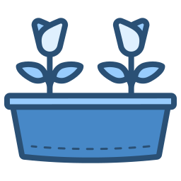 Flower pots icon
