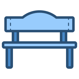 Garden bench icon