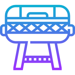Portable grill icon