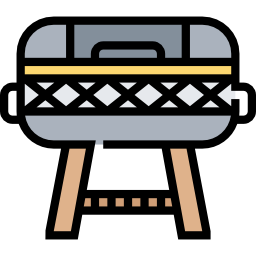 Portable grill icon
