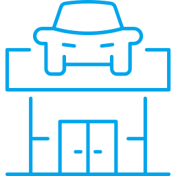 Car shop icon